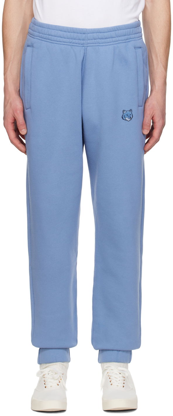 Trenirka MAISON KITSUNÉ Blue Bold Fox Head Sweatpants Modra | MM01125KM0307P428