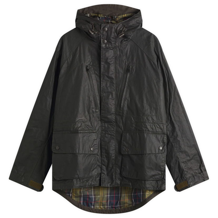 Parka Barbour Wax Jacket To Ki To Kaigan Collaboration, Large Zelena | MWX2466SG71