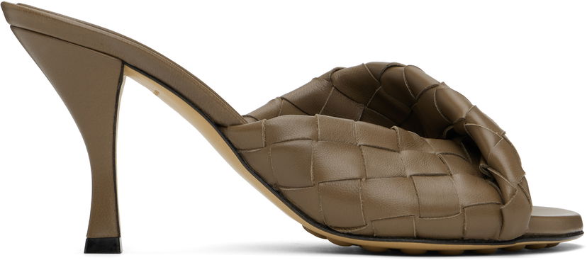 Modni dodatki Bottega Veneta Bottega Veneta Blink Heeled Sandals Rjava | 796455 V2ED0