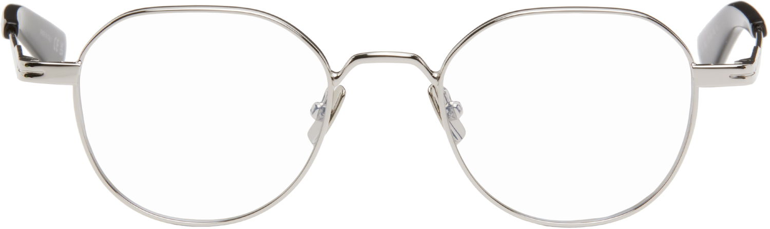 Sončna očala Saint Laurent Round Silver-Tone Glasses Kovinski | SL 730-002, 0