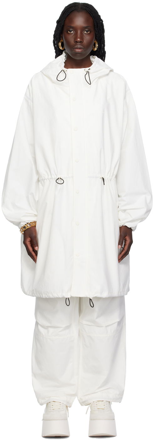 Parka Marc Jacobs Marc Jacobs 'The Balloon' Hooded Parka Bela | 2P3RJC001W02