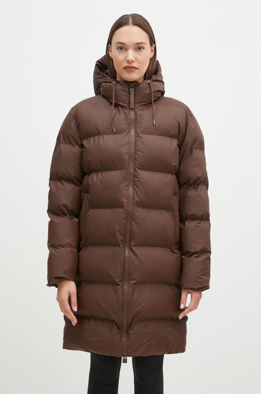Puhovka Rains Longer Puffer Jacket Rjava | 15130.23, 0