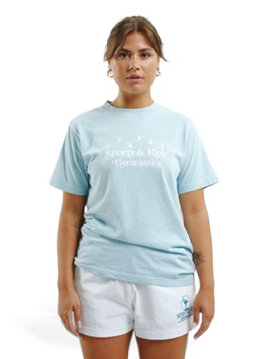 Majica Sporty & Rich Gymnastics T-Shirt Modra | TS487BB