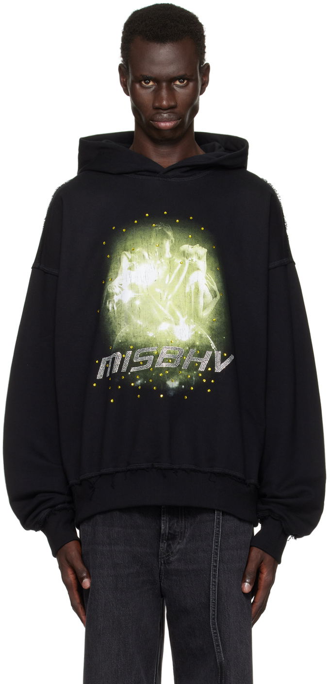 Pulover MISBHV 2001 Graphic Hoodie Črna | 241M213