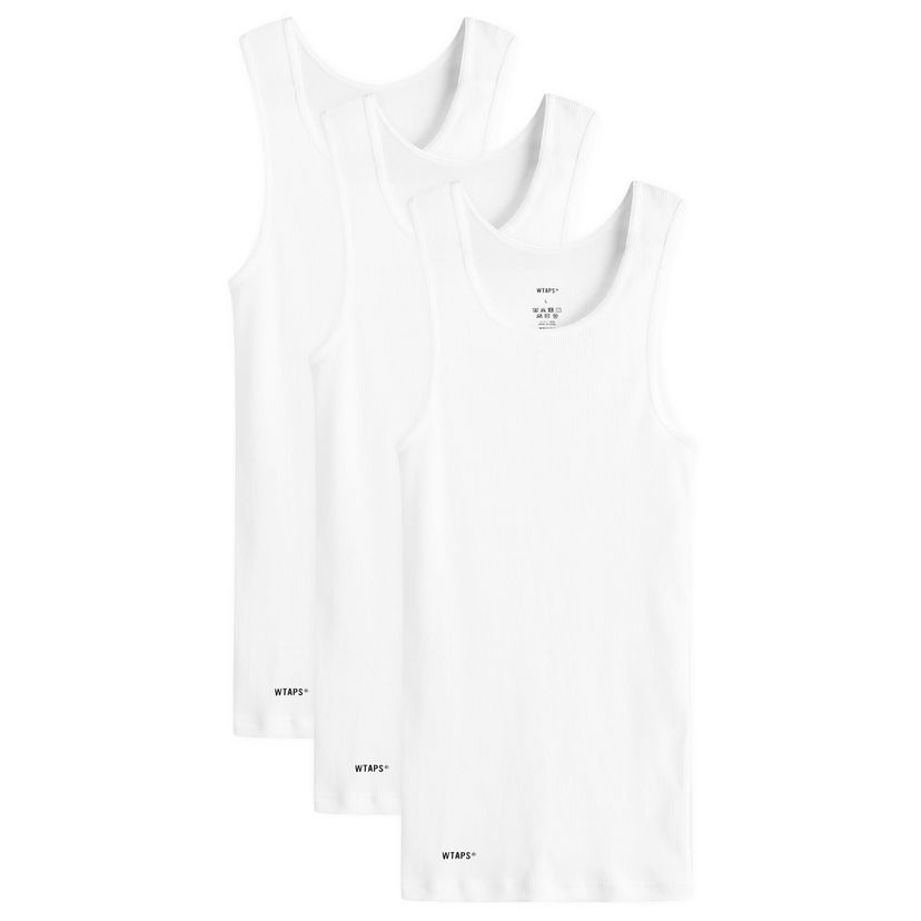 Majica brez rokavov WTAPS 3-Pack Vest Bela | 242MYDT-UWM02-WHT