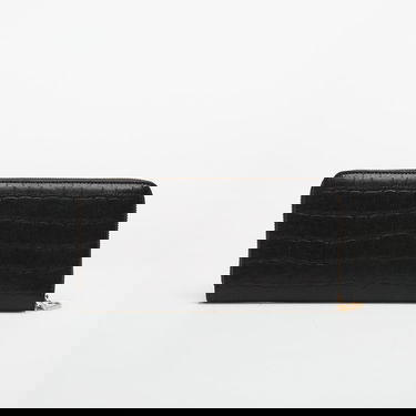 Denarnica CALVIN KLEIN Calvin Klein Croc Long Zip Aro Wallet Črna | LV04F1096G UB1, 1