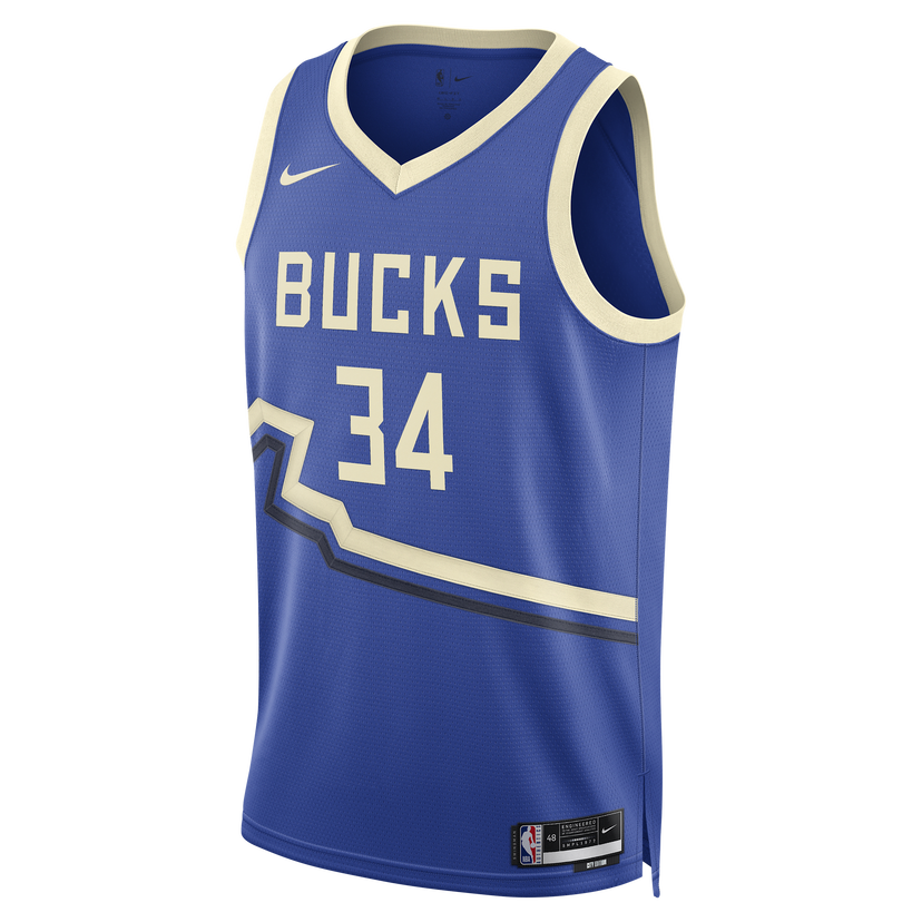 Dres Nike Dri-FIT NBA Swingman Giannis Antetokounmpo City Edition Basketball Jersey Modra | FQ4349-481