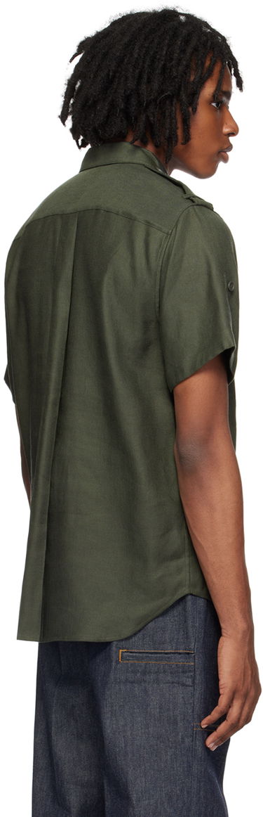 Srajce Helmut Lang Helmut Lang Epaulet Shirt Zelena | O04HM505, 2