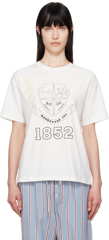 Majica Bode Bode Crest Reversible T-Shirt Bela | MRS25CS059, 0
