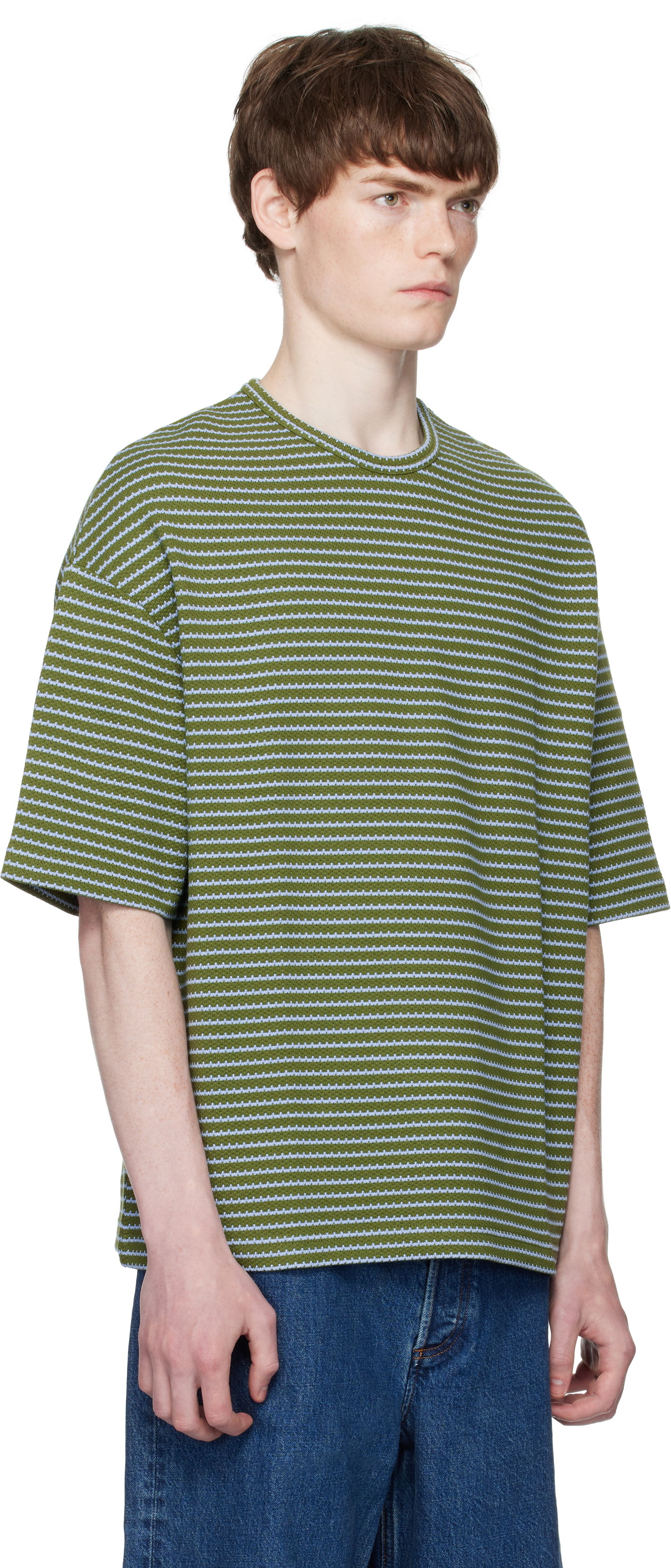 Majica A.P.C. A.P.C. Bahia Striped T-Shirt Zelena | COHJD-H26231, 1