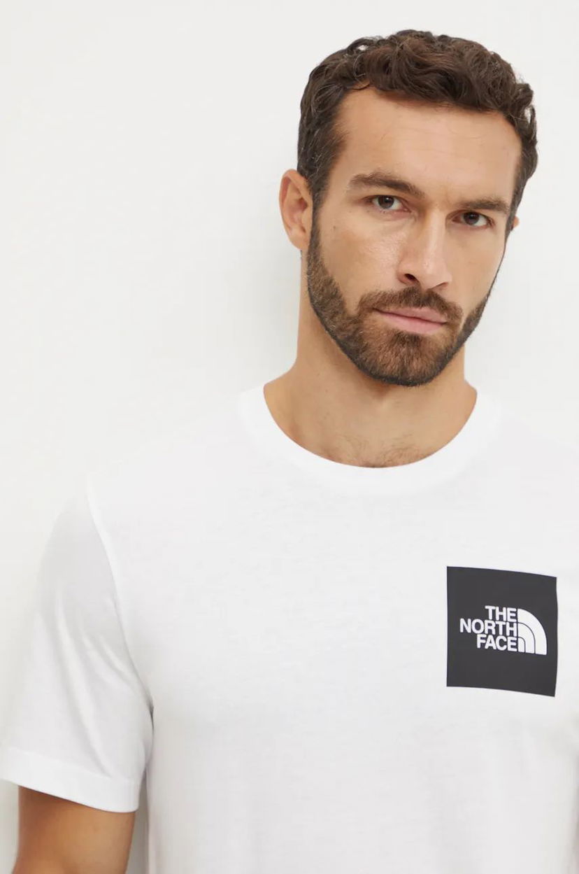 Majica The North Face T-Shirt Fine Tee With Print Bela | NF0A8A6MFN41