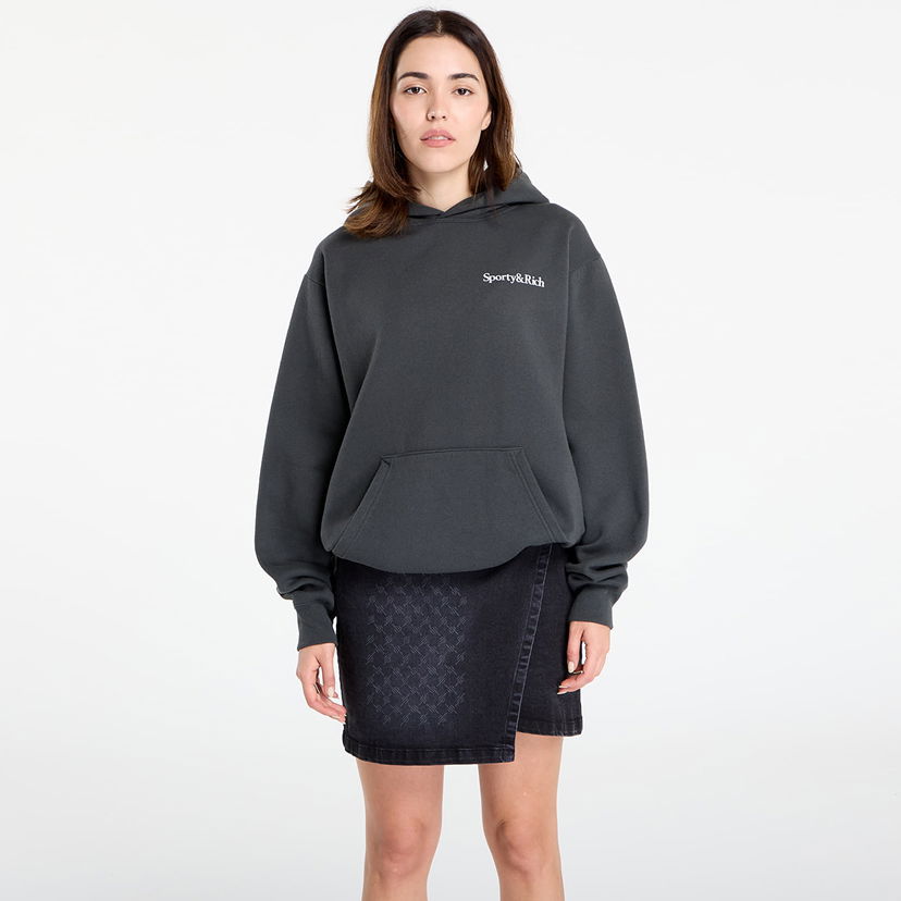 Pulover Sporty & Rich Sporty & Rich Health Is Wealth Soft Hoodie Siva | ST084625300BA02