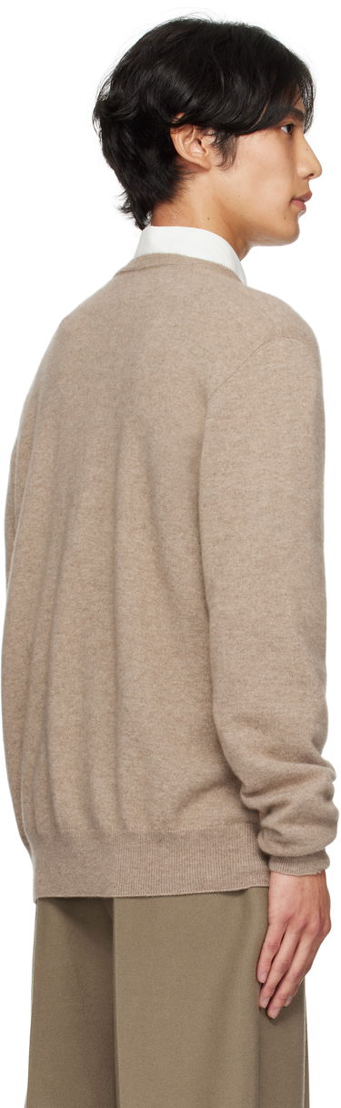 Pleteni pulover The Row The Row Rod V-Neck Sweater Bež | 1014-Y556, 3