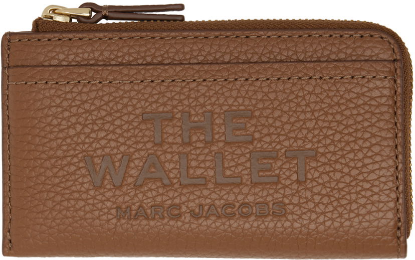 Denarnica Marc Jacobs Marc Jacobs 'The' Top Zip Wallet Rjava | 2S4SMP010S02
