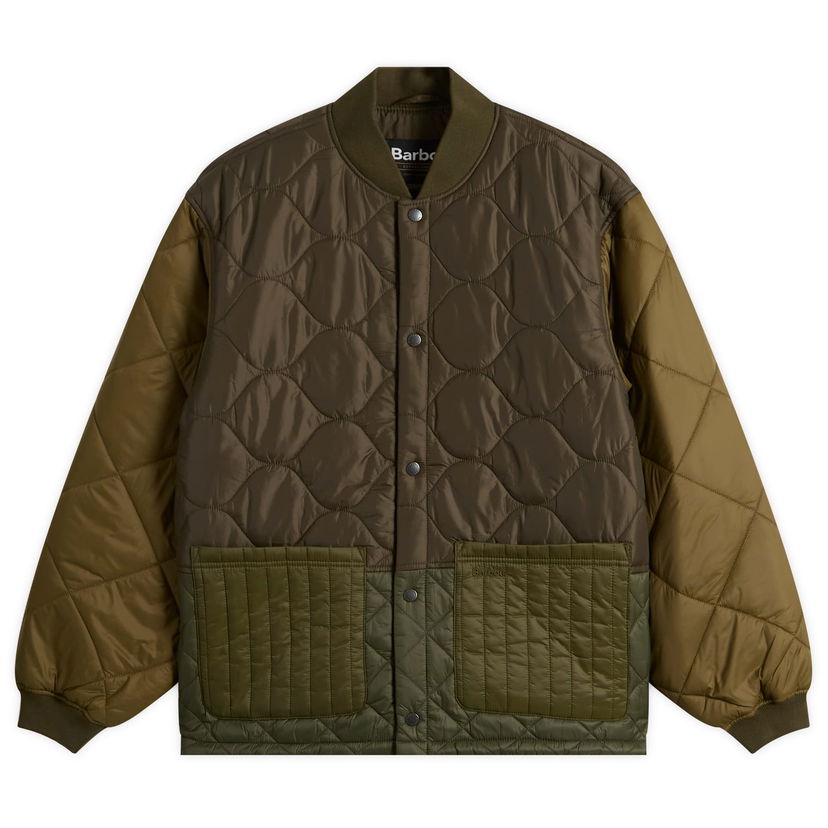 Bomber jakna Barbour Men's Heritage + Cording Quilted Jacket, Size Large Zelena | MQU1855GN72