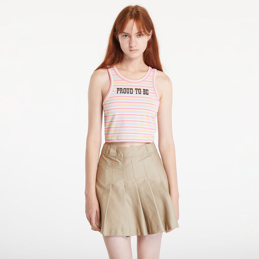 Majica brez rokavov Converse Top Proud To Be Cropped Tank Top Multicolor Roza | 10027207-A01