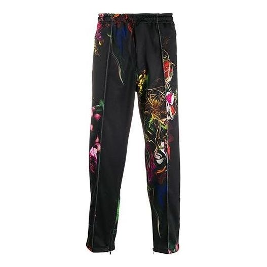 Trenirka adidas Originals Toketa AOP Cropped Track Pants Črna | FJ0395