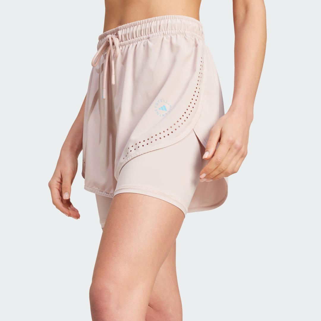 Kratke hlače adidas Performance Stella McCartney x TruePurpose 2-in-1 Training Bela | IT8223, 1