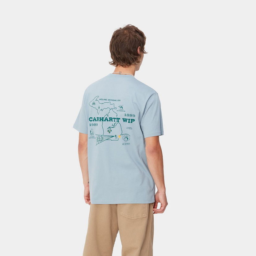 Majica Carhartt WIP Home State Graphic Print T-Shirt Modra | I033973_9