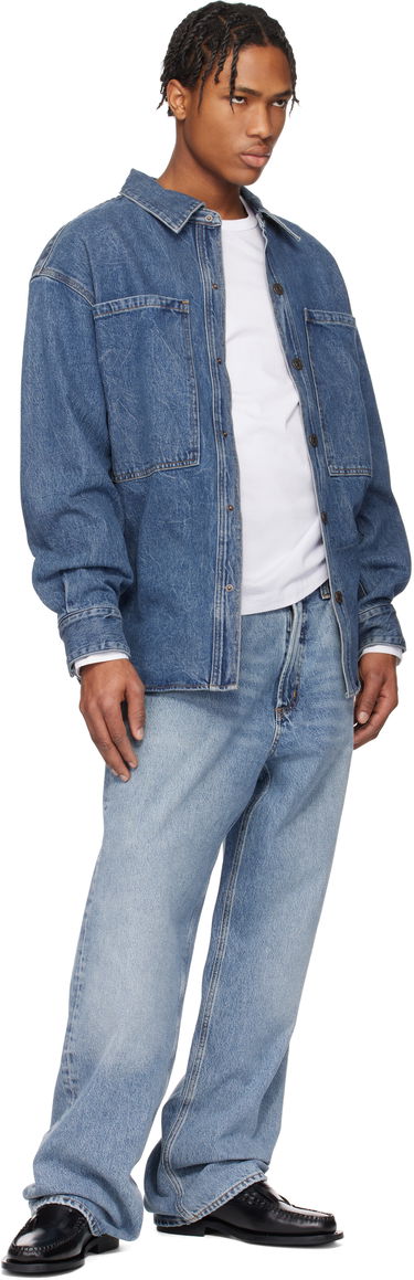 Srajce AGOLDE AGOLDE Atticus Denim Jacket Modra | A4031-1206, 4