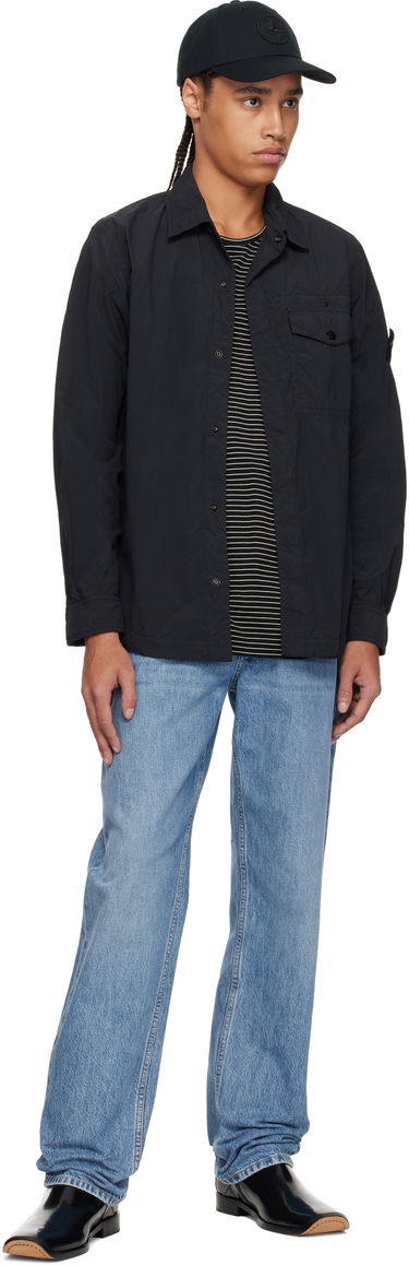 Srajce Stone Island Stone Island Nylon Overshirt Črna | K1S15 1100003 S00F6, 4