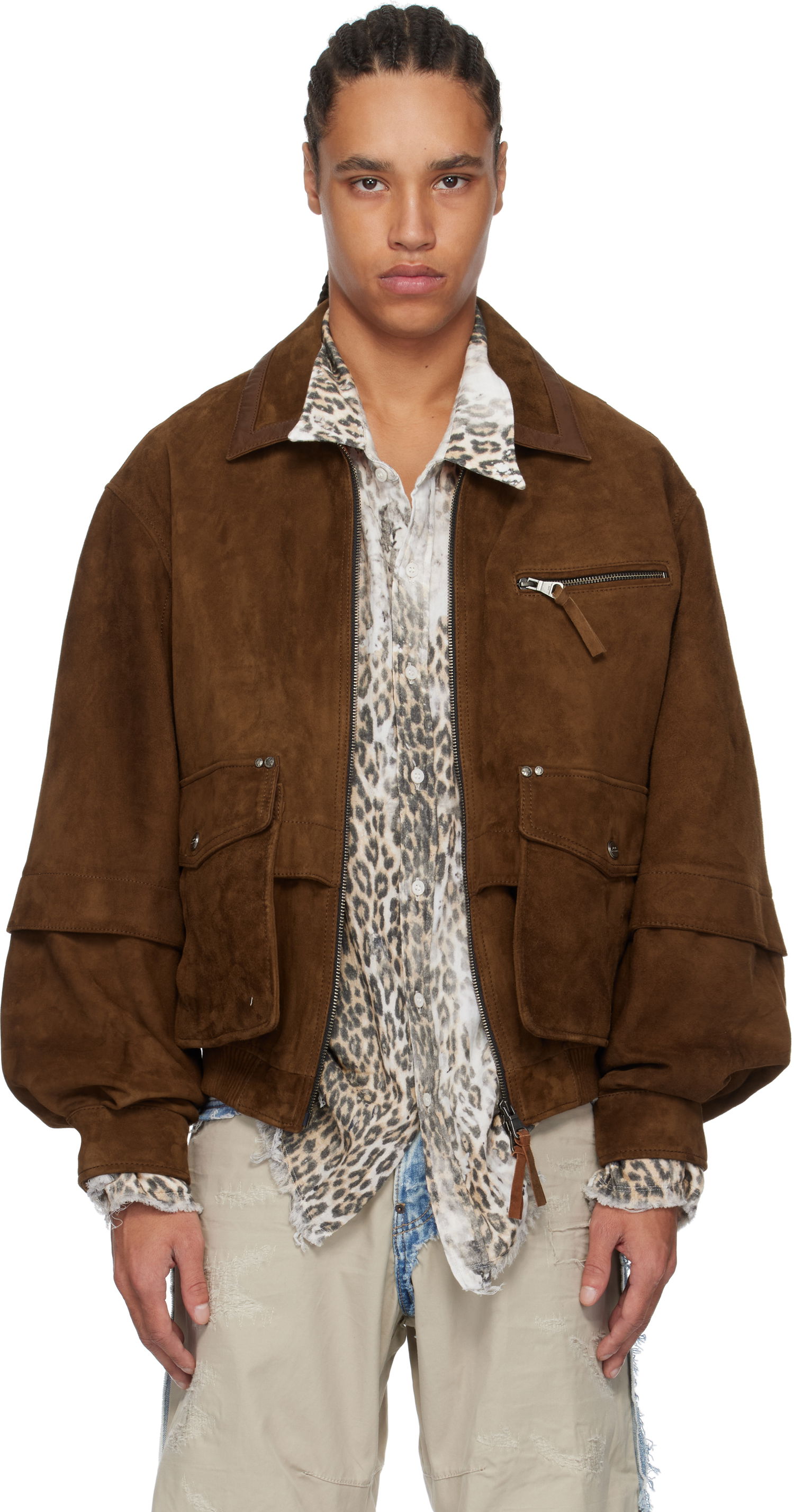 Bomber jakna Andersson Bell Andersson Bell Mikoos Suede Bomber Jacket Rjava | awa673m, 0