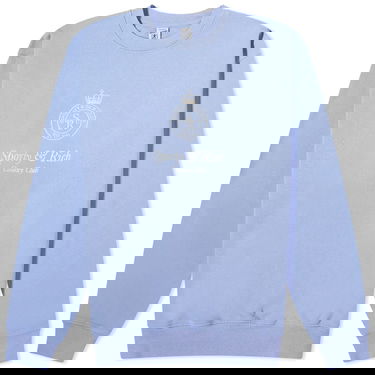 Pleteni pulover Sporty & Rich Crown Embroidered Crew Sweat Lila | CRAW2343NI, 0