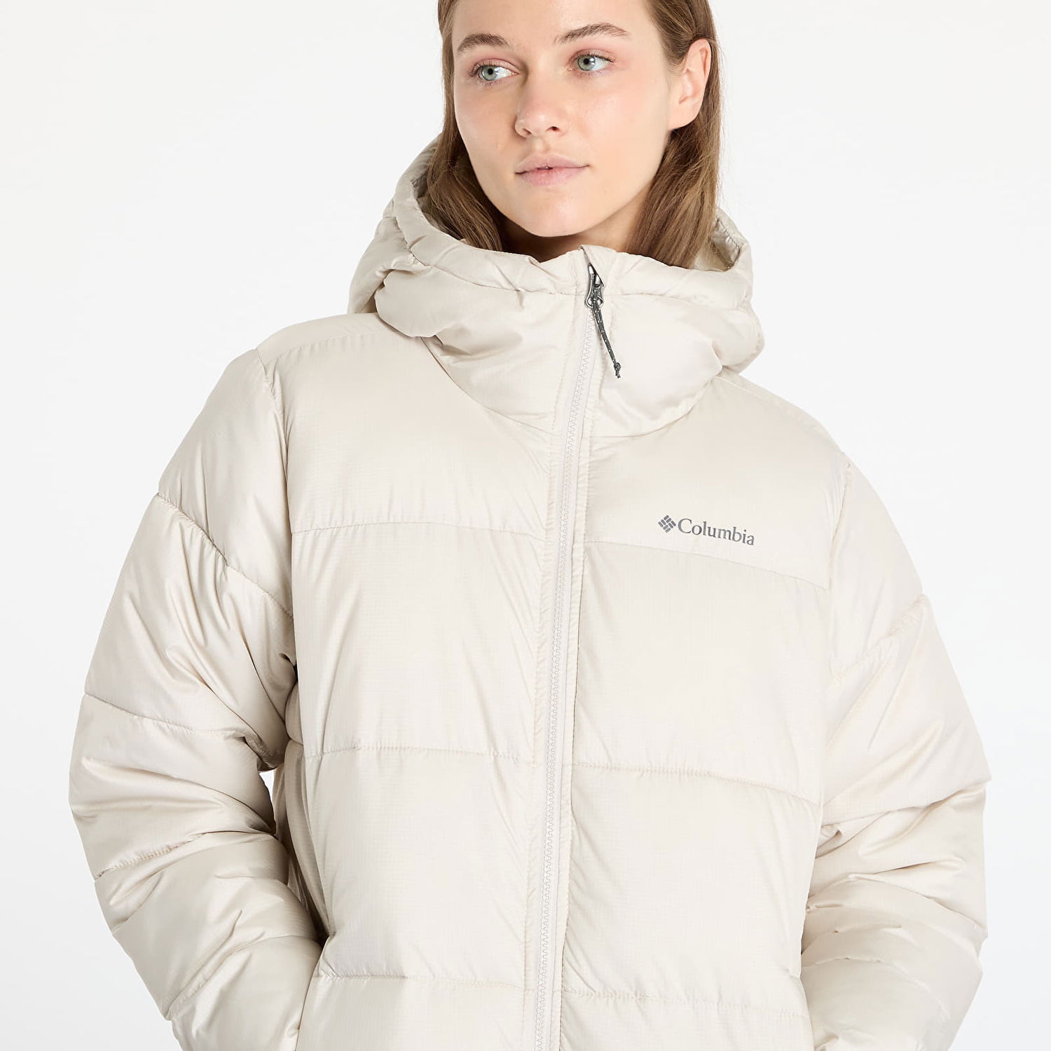 Puhovka Columbia Puffect II Long Jacket Dark Stone Bež | 2088451278, 1