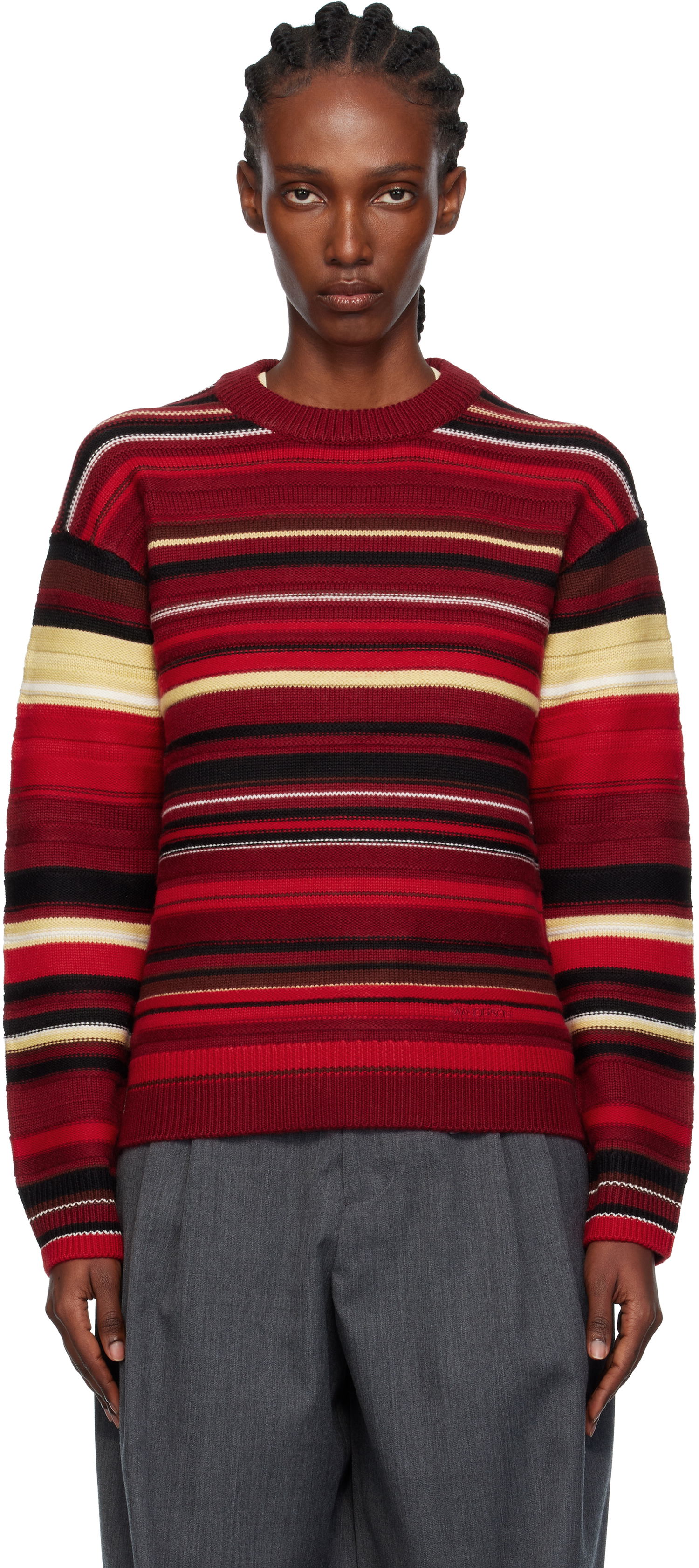 Pleteni pulover JW Anderson JW Anderson Multi Stripe Sweater Večbarvna | KW1501-YN0008, 0
