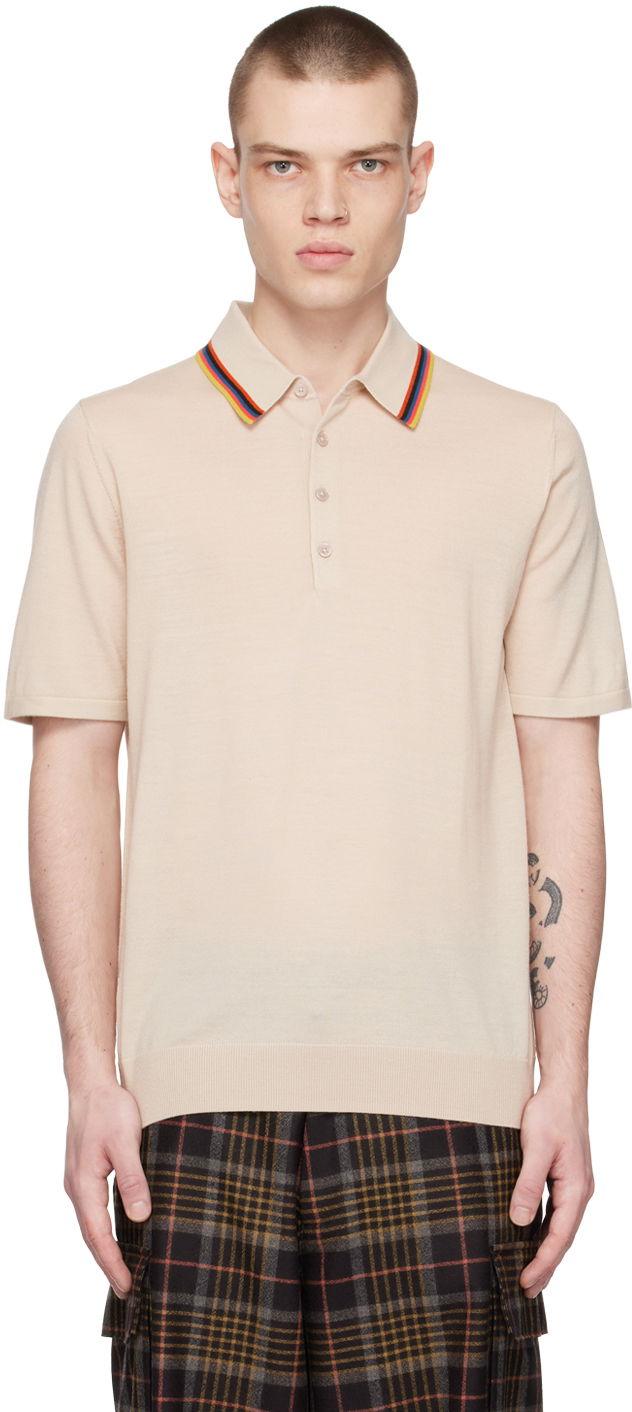 Polo majica Paul Smith Paul Smith Knit Polo Bež | M1R-066U-K01945-60