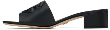 Superge in čevlji Dolce & Gabbana Heeled Leather Sandals Črna | CR1139 AY329, 2