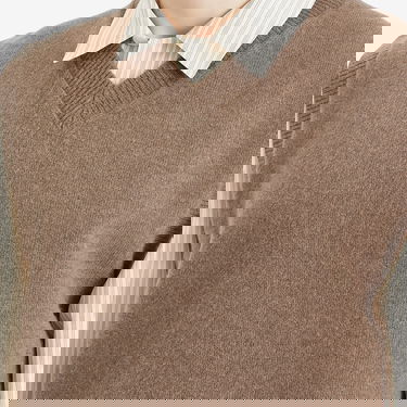 Pleteni pulover Róhe Rohe Boiled Wool Knitted Vest Rjava | 314-23-402, 5
