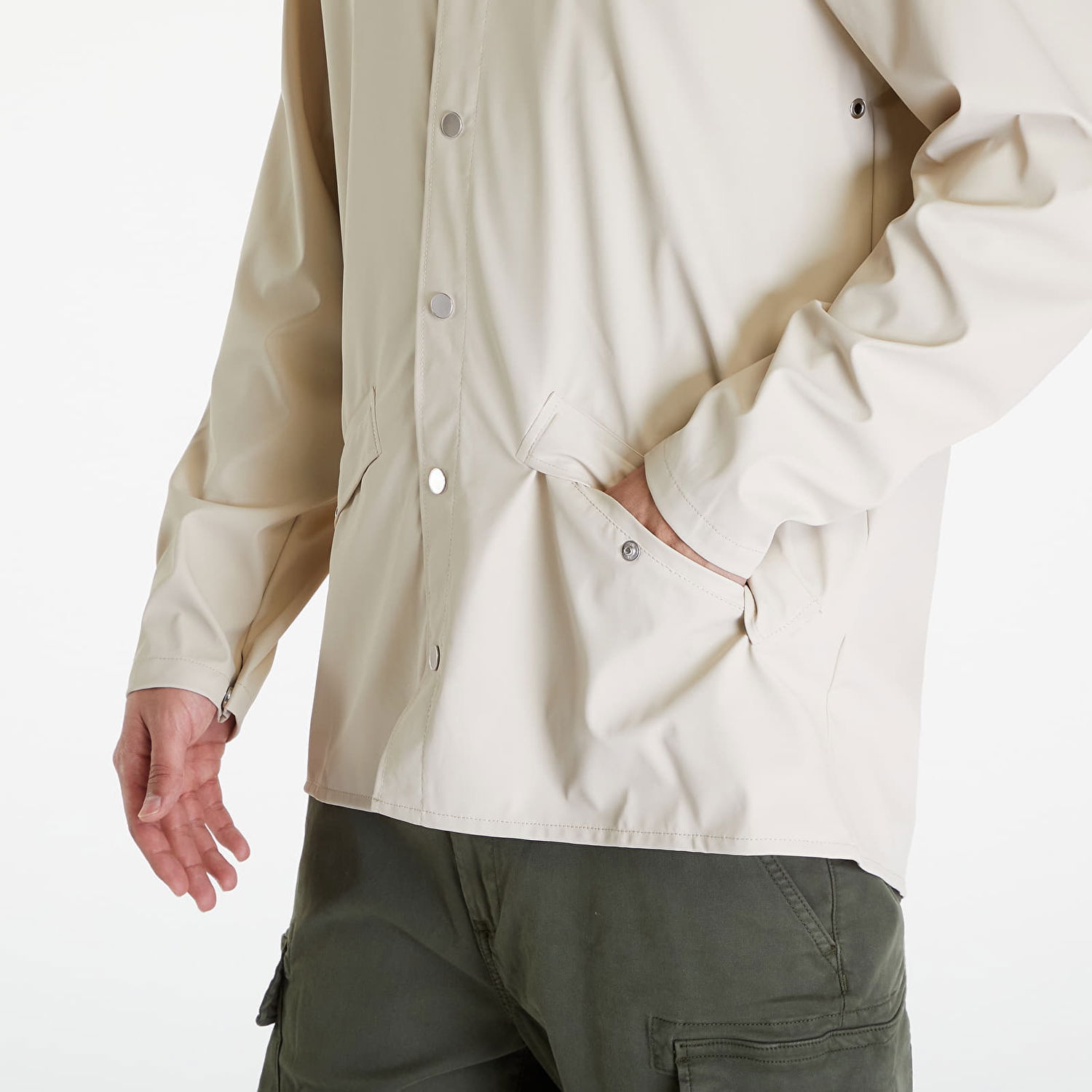 Jakna Rains Jacket W3 UNISEX Beige Bež | 12010 26 Dune, 1
