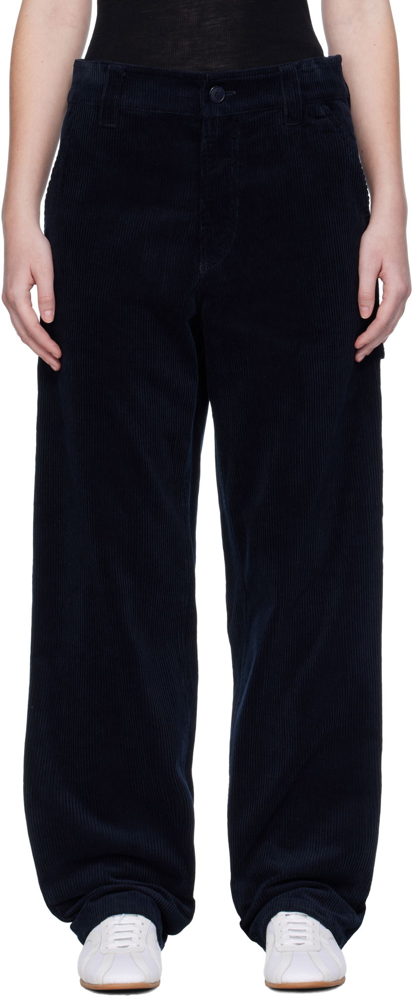 Hlače A.P.C. A.P.C. Fergus Corduroy Pants Mornarica | COHBB-M08500