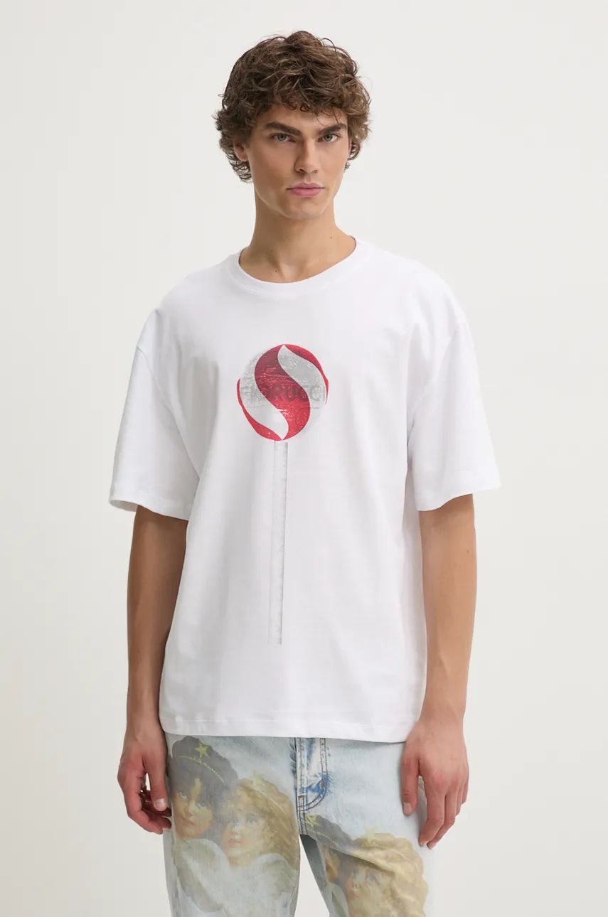 Majica Fiorucci Lollipop Print Oversized T-Shirt Bela | M01FMTSH103CJ01WH03, 0