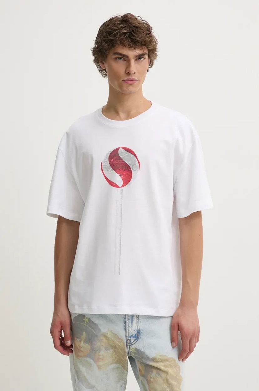 Majica Fiorucci Lollipop Print Oversized T-Shirt Bela | M01FMTSH103CJ01WH03