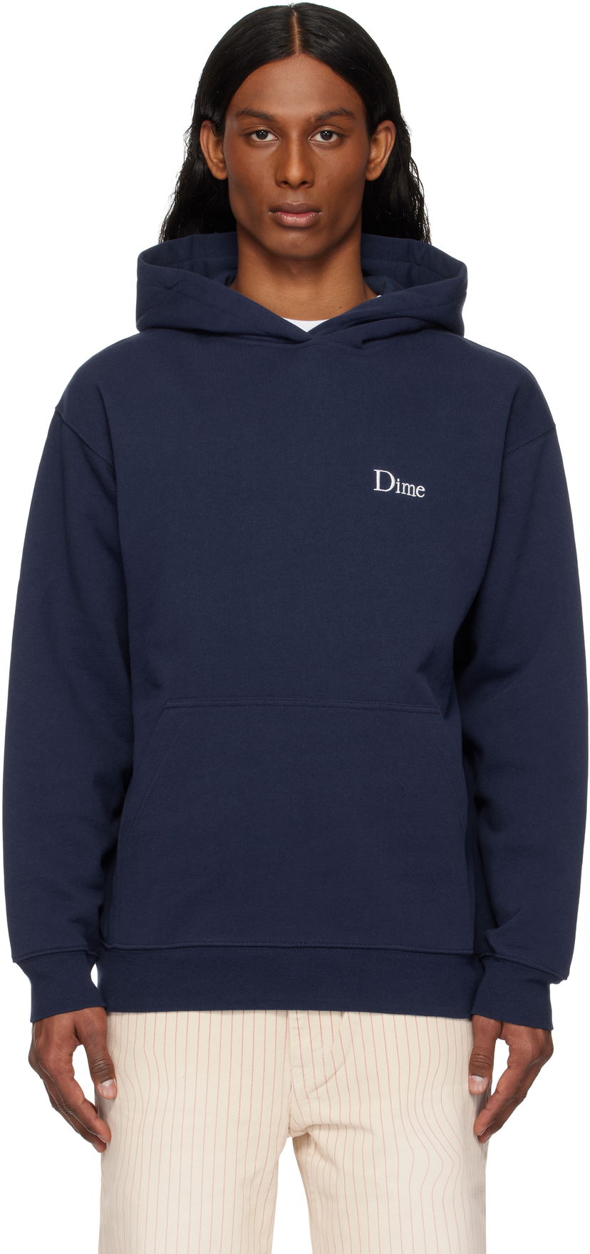 Pulover Dime Classic Small Logo Hoodie Mornarica | DIME2SP2533NVY