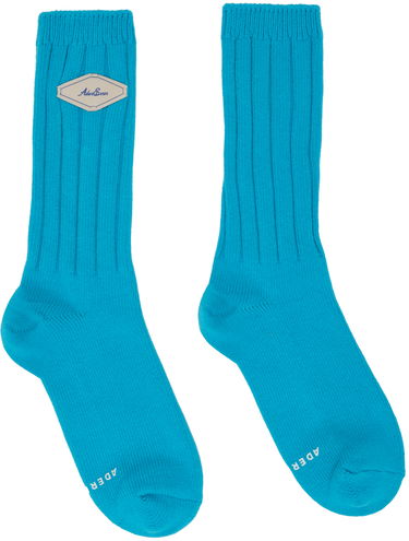 Nogavice ADER ERROR ADER error Fluic Ribbed Socks Turkizna | BMADSSAC0301LB, 0
