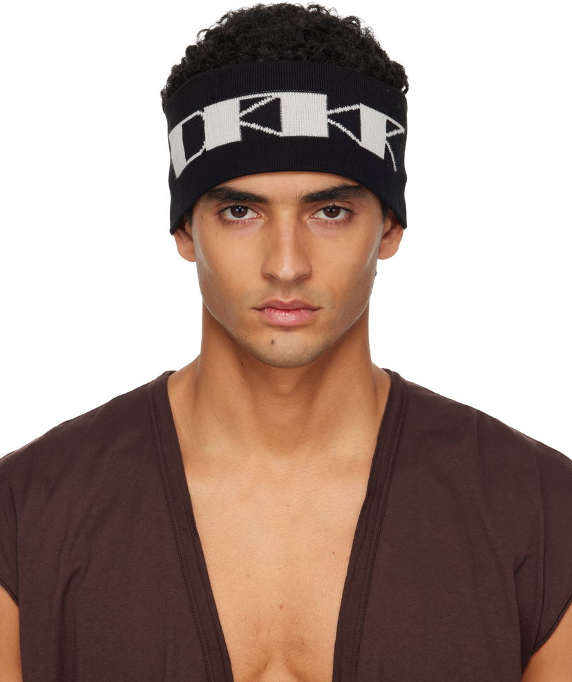 Klobuk Rick Owens Rick Owens DRKSHDW Concordians Cotton Headband Črna | DA02E7480 KP6