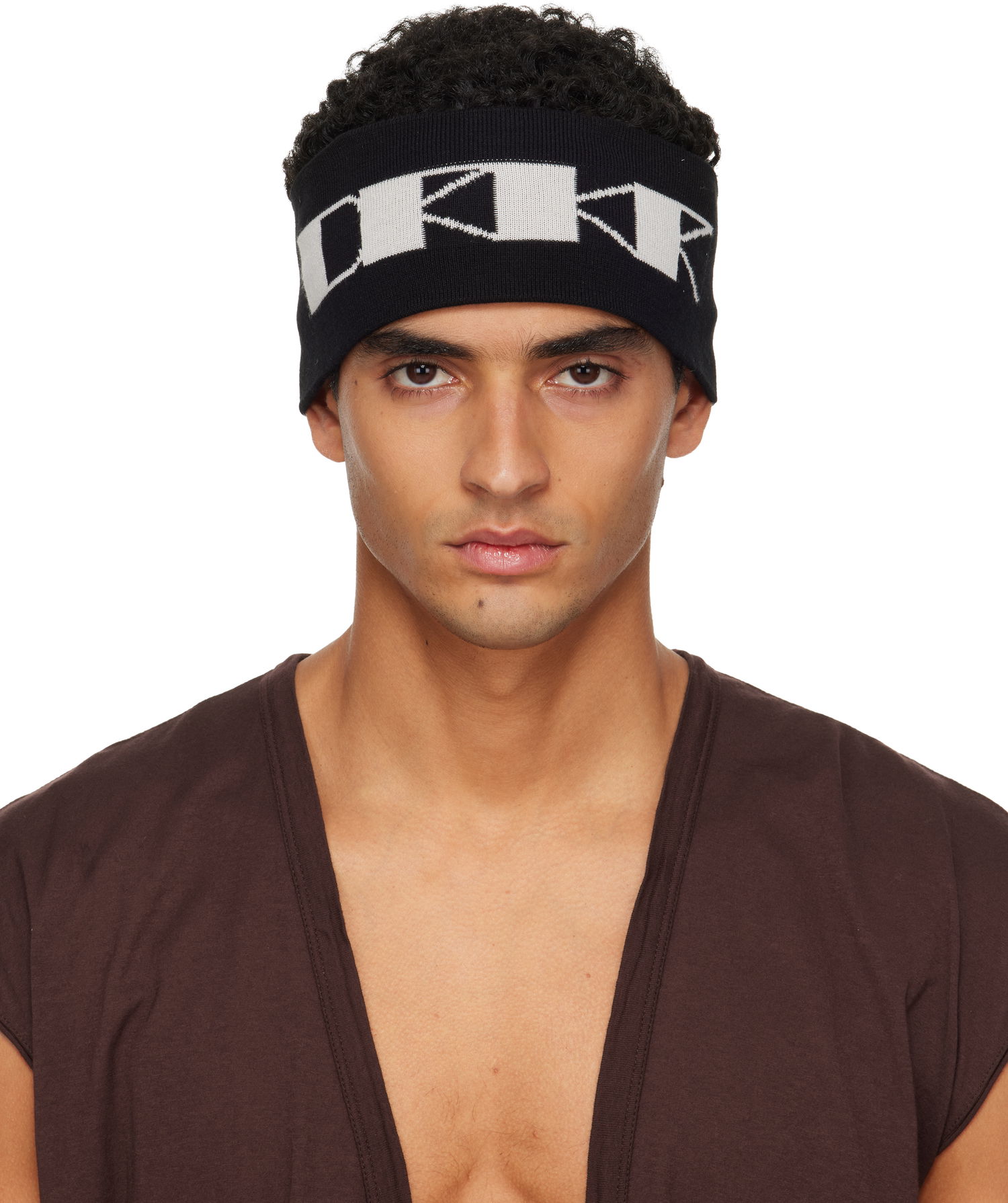 Klobuk Rick Owens Rick Owens DRKSHDW Concordians Cotton Headband Črna | DA02E7480 KP6, 0