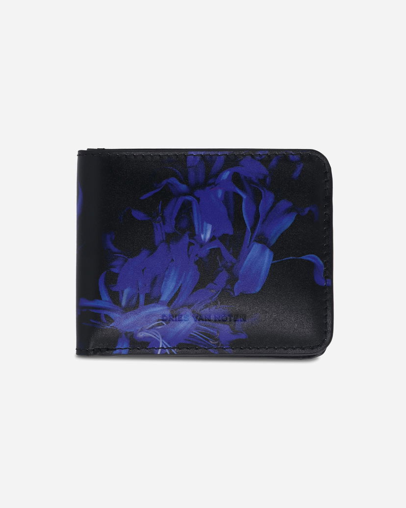 Denarnica Dries Van Noten Dries Van Noten Floral Print Leather Wallet Črna | 252-022110-598 504