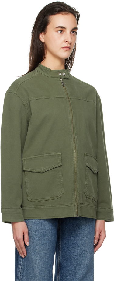 Jakna Anine Bing ANINE BING Henry Zip-Up Jacket Zelena | A-01-10385-AYG1, 1