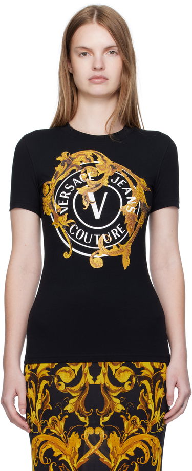 Majica Versace Versace Jeans Couture Printed T-Shirt Črna | E79HAHE01_ECJ02E, 0