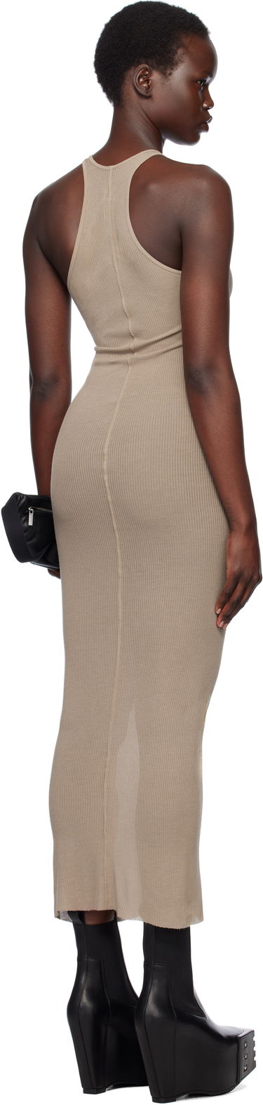 Obleke Rick Owens Rick Owens Hollywood Tank Maxi Dress Bež | RP01E7549 RC, 2