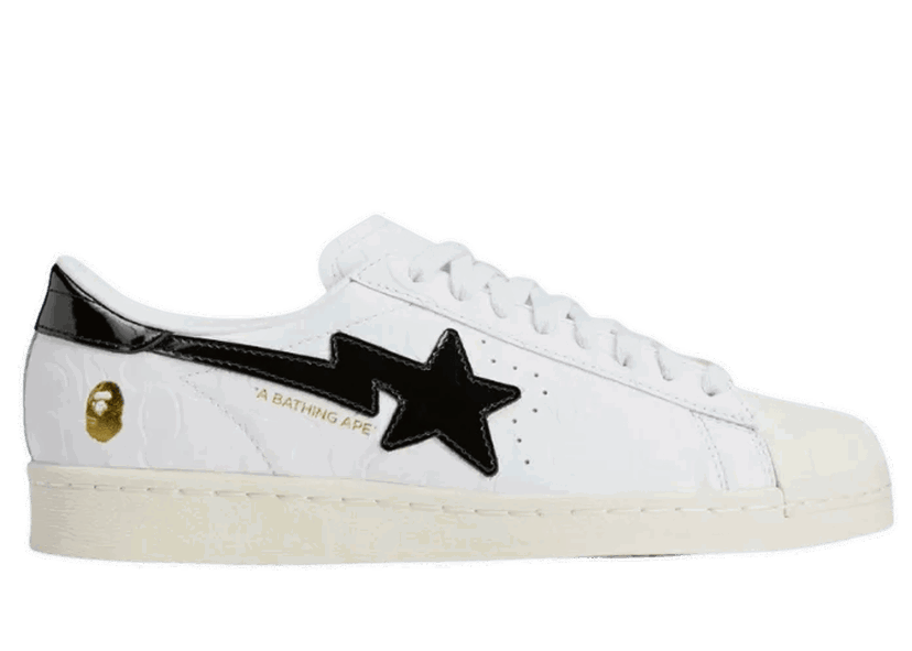Superge in čevlji adidas Performance BAPE x SSTR V "Cloud White" Bela | JR2701