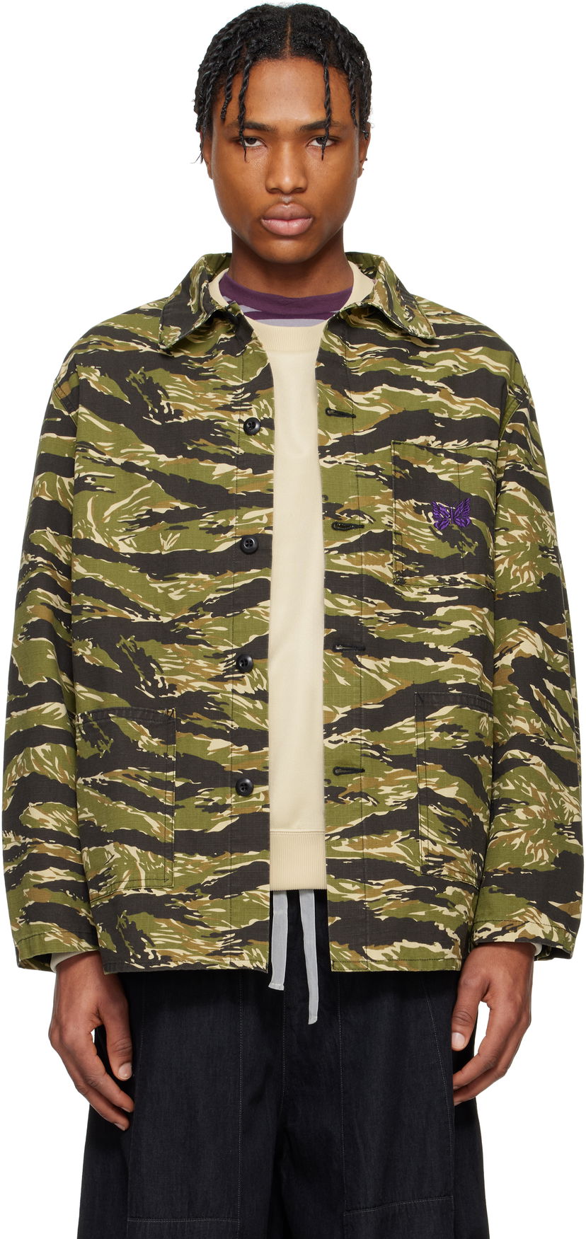 Srajce Needles Needles D.N. Coverall Jacket Zelena | QV149