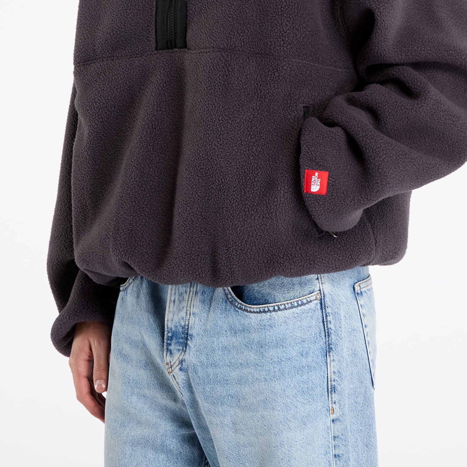 Pleteni pulover The North Face RedBox 1/2 Zip Fleece Siva | NF0A8EGC0SA1, 1