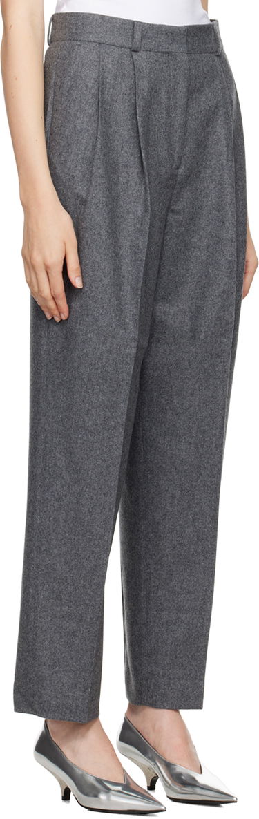 Hlače TOTEME Double-Pleated Tailored Trousers Siva | 244-WRB847-FB0024, 1