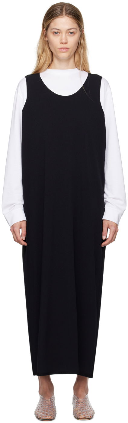 Obleke The Row Sleeveless Maxi Dress Črna | 7992-Y674