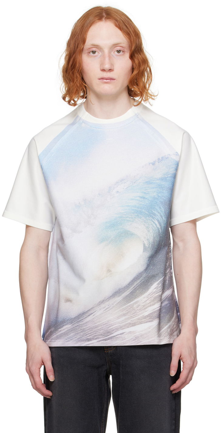 Majica ADER ERROR Graphic Print T-Shirt Bela | BN01SSTS0106SB